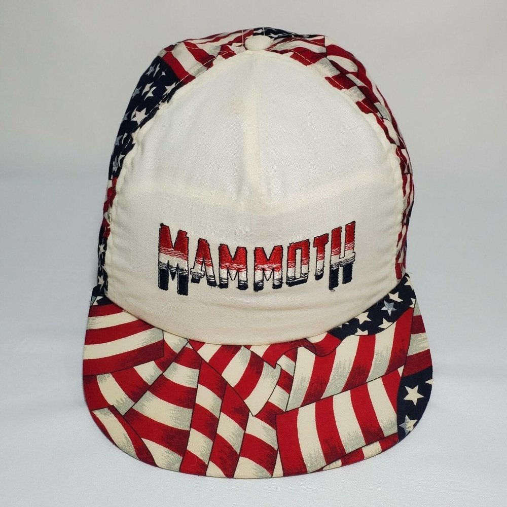 Vtg Mammoth Ski Colorado Leisure Hat Flag